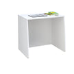Simple white desk to be used in a child or young teen's bedroom.