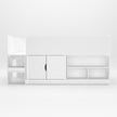 Front view of the mid sleeper bed.