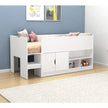 Mid sleeper bed frame in a modernly decorated bed room.