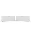 2 open drawer units on a white background