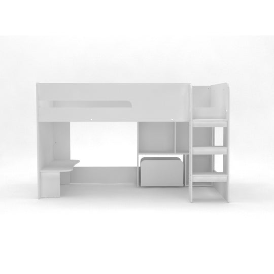 Front view of the mid sleeper bed.