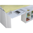 Close up of the built-in desk, from the top.