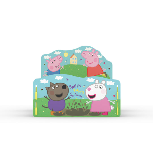 Front view of the Peppa Pig Toddler Bed.