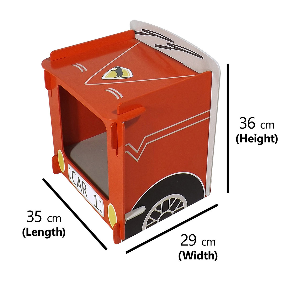 Dimensions of the nightstand.